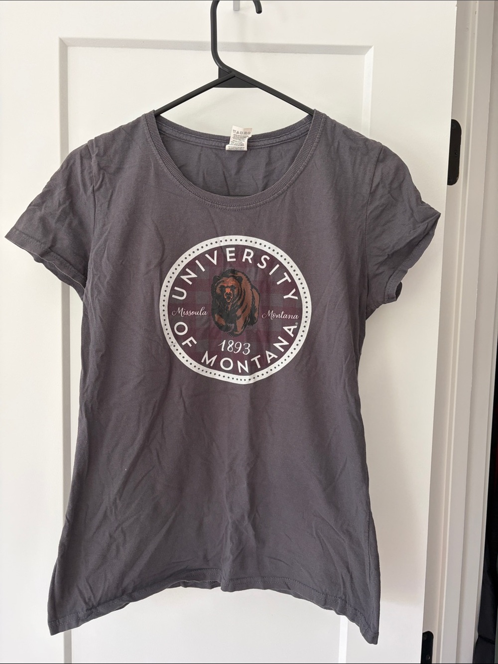 University of Montana Dark Gray Crewneck Tee